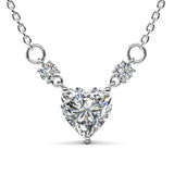 Srdce lásky – náhrdelník s brilantním moissanitem 