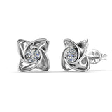 Luxusní puzetkové náušnice s moissanitem 