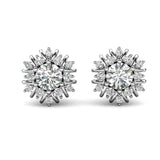 Jas hvězdy – puzetkové náušnice s moissanity 