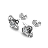 Luxusní puzetkové náušnice s moissanitem 