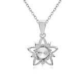 Hvězdná elegance – stříbrný náhrdelník s moissanitem 